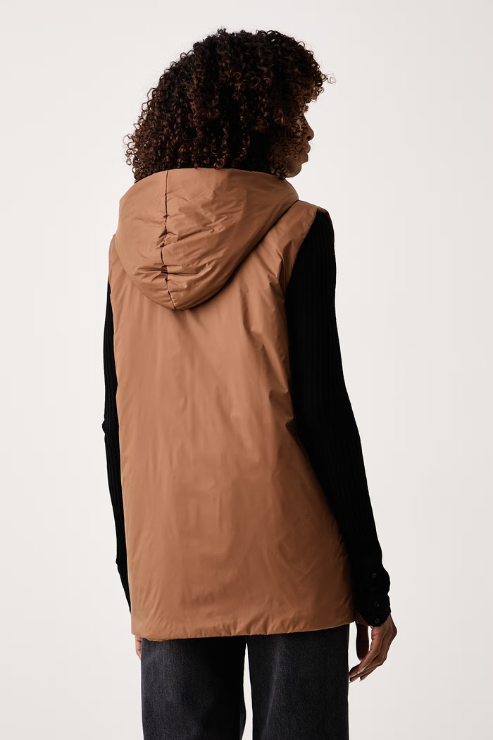Odzież MM by Max Mara bezrękawnik damski MMLESEDRA 2626296017600 brązowy