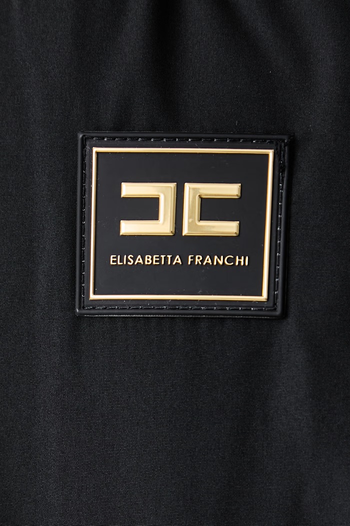 Krótka kurtka damska Elisabetta Franchi czarny PI96D66E2