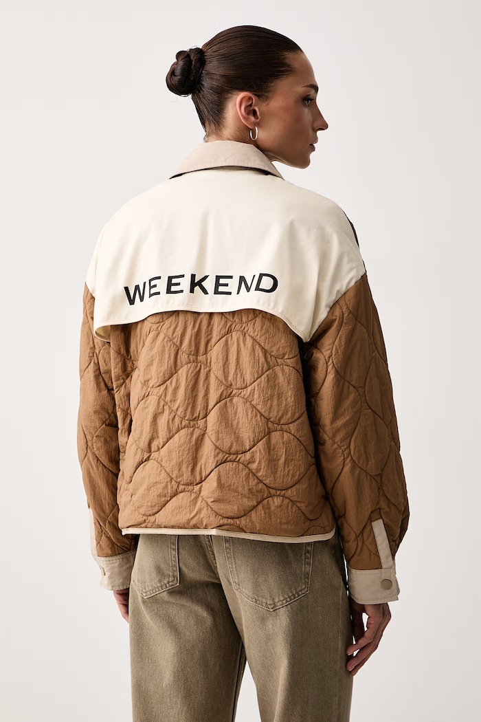 Kurtka dwustronna damska WKDSUGHERO Weekend Max Mara 2625486041600 beżowy