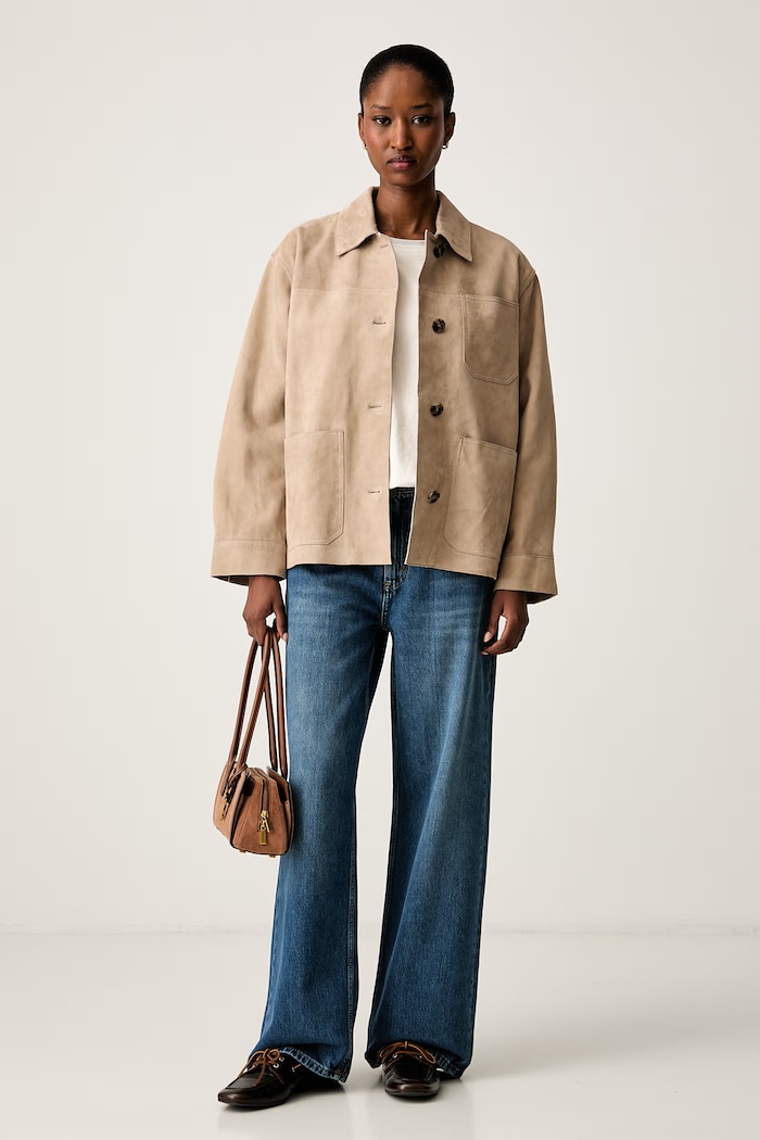 Weekend Max Mara kurtka damska zamszowa WKDGHIERA 2625446071600 beżowy AW26