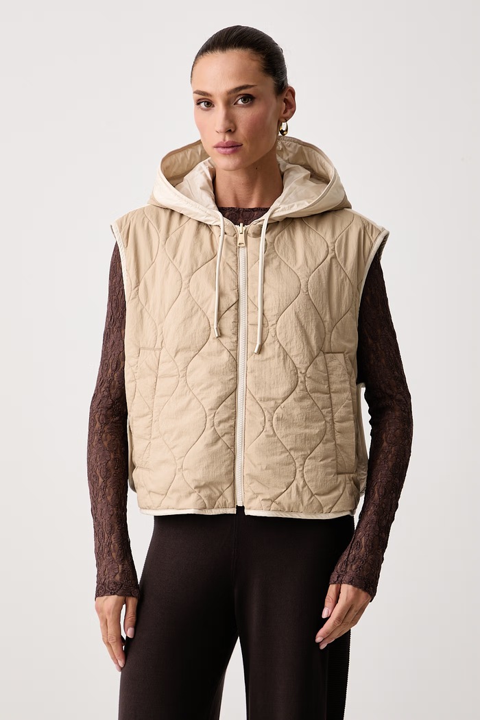 Weekend Max Mara Bezrękawnik damski WKDACCENNI 2625296011600 beżowy AW26