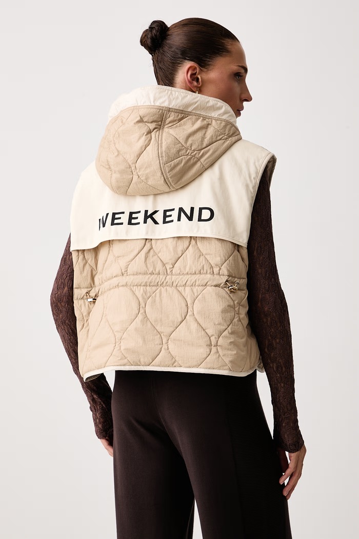 Bezrękawnik damski WKDACCENNI Weekend Max Mara beżowy 2625296011600