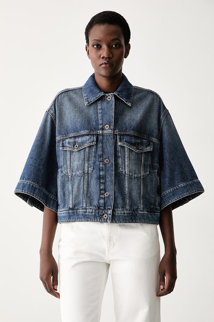 Weekend Max Mara kurtka damska jeansowa WKDLIUTI niebieski 2625046051600