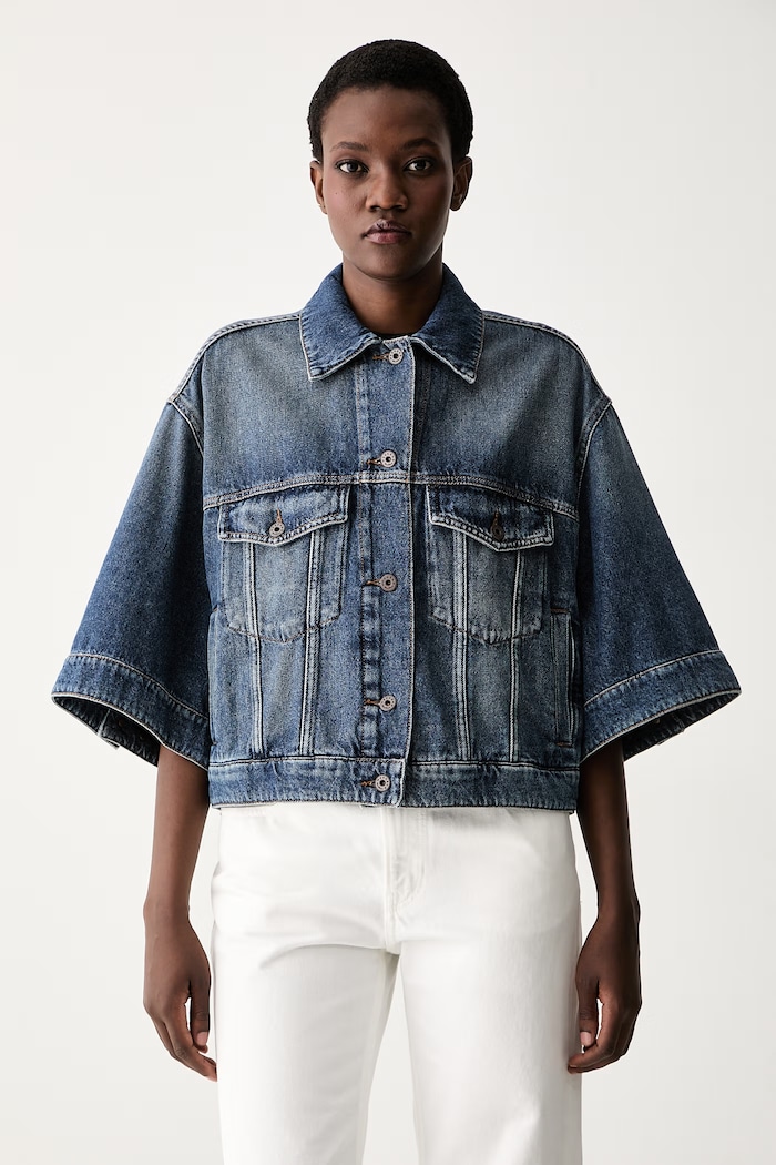 Weekend Max Mara kurtka damska jeansowa WKDLIUTI niebieski 2625046051600