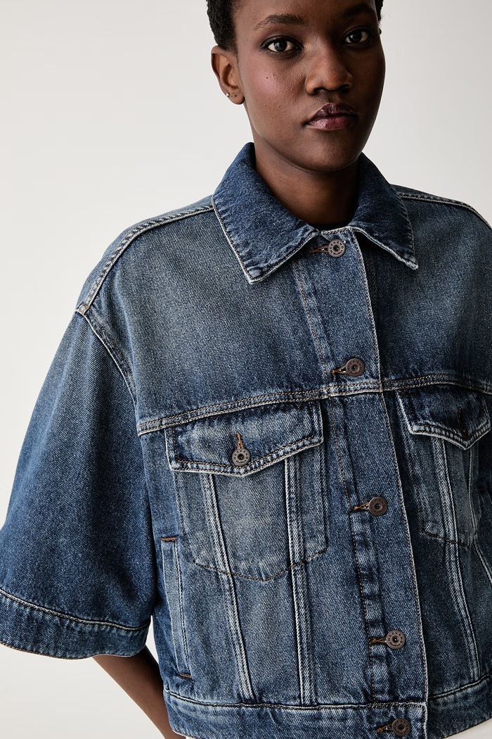 Weekend Max Mara kurtka damska jeansowa WKDLIUTI niebieski 2625046051600