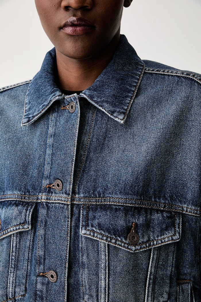 Weekend Max Mara kurtka damska jeansowa WKDLIUTI 2625046051600 niebieski