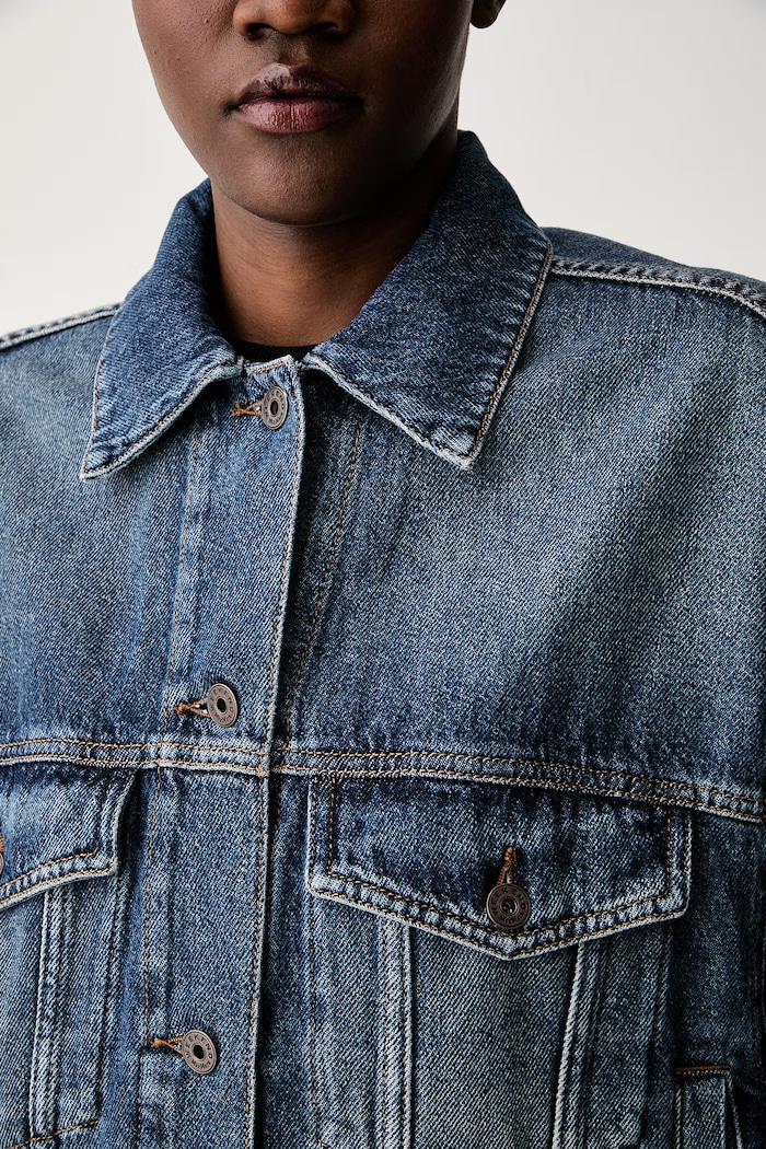 Weekend Max Mara kurtka damska jeansowa WKDLIUTI 2625046051600 niebieski