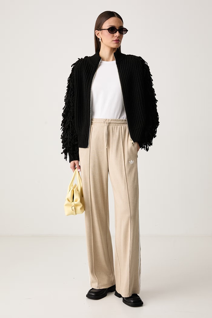 Essentiel Antwerp Kardigan damski z dodatkiem wełny Klush Klush.BL32 czarny AW26
