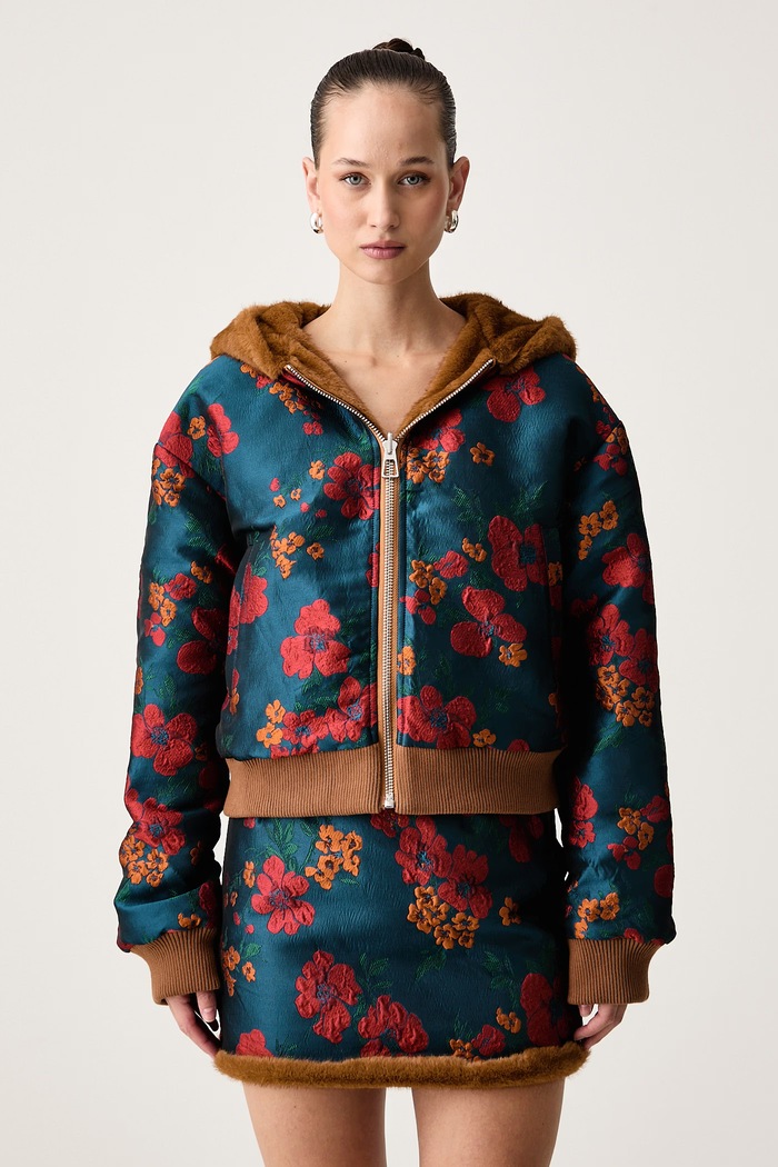 Essentiel Antwerp Kurtka dwustronna damska Kico Kico.BA08 brązowy AW26