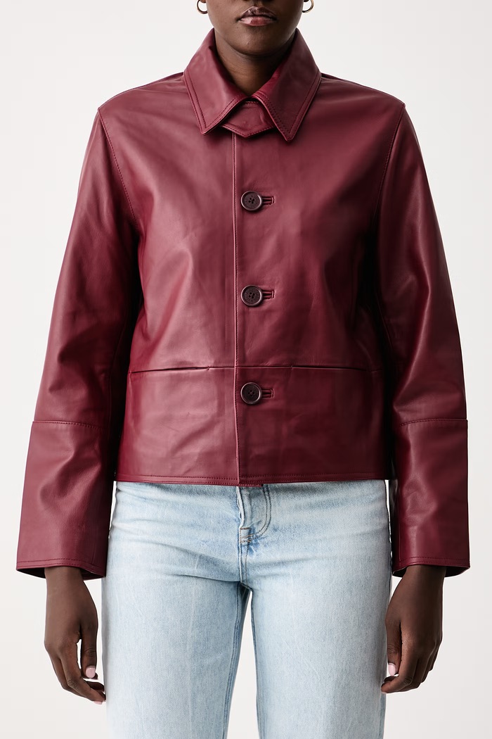 Damskie skórzane LESSA Zadig&Voltaire RWOW01288 czerwony
