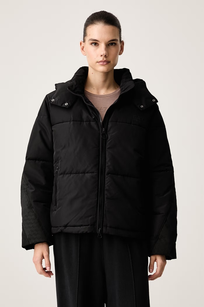 EA7 Emporio Armani Kurtka pikowana damska czarny AF16074.7W001384