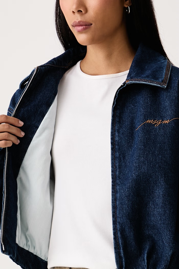 MSGM Prehodna jakna ženska denim 4141MDH232L.267763