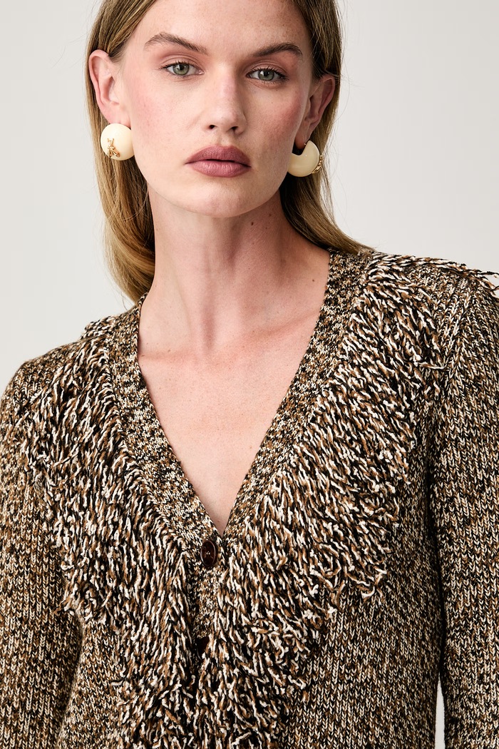 Patrizia Pepe kardigan damski brązowy 8O0081.KK010
