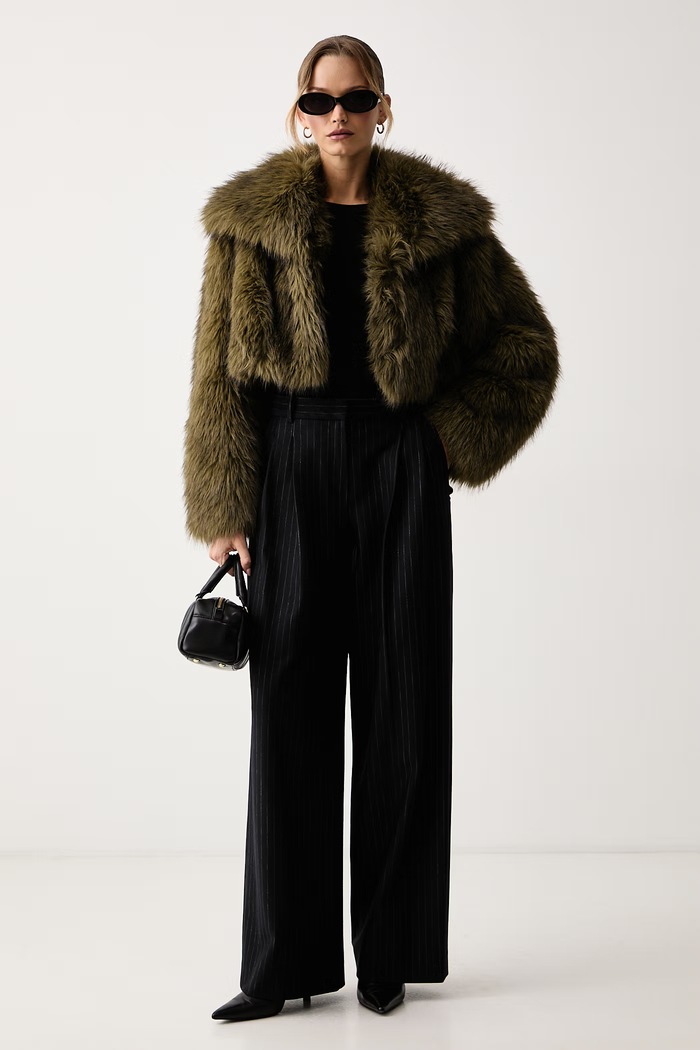 Patrizia Pepe Krótka kurtka damska 8O0016.E0002 zielony AW26