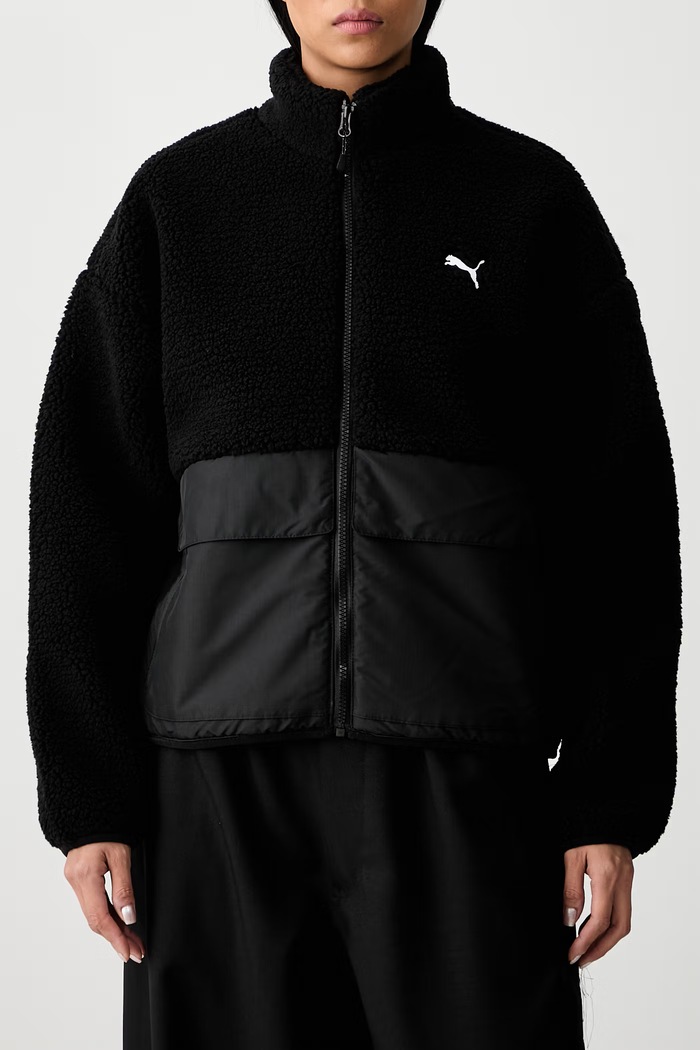 Puma Sherpa krótka kurtka damska 694567 czarny