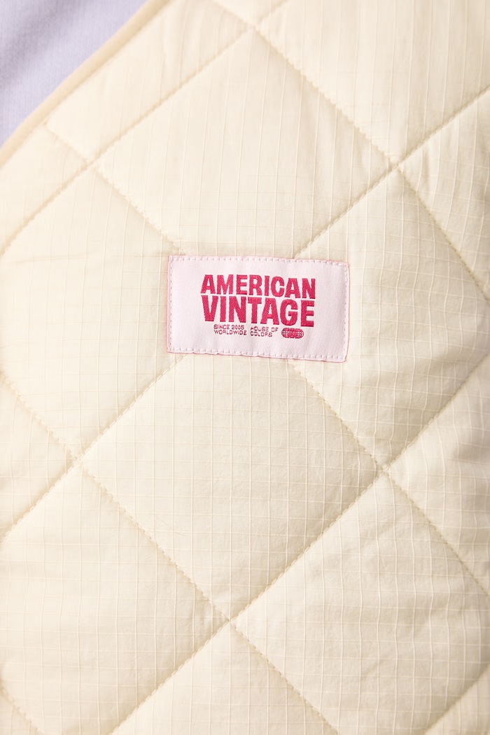 Bezrękawnik damski American Vintage beżowy YUP16B