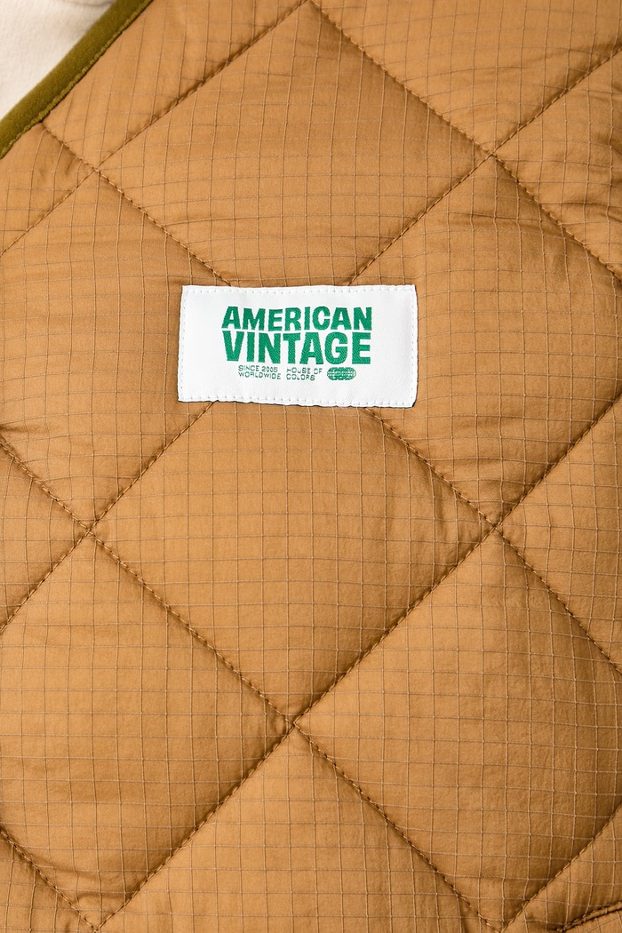 Bezrękawnik damski American Vintage brązowy YUP16B