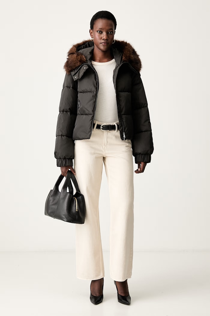 Pinko krótka kurtka damska 107183.A2Y0 czarny AW26