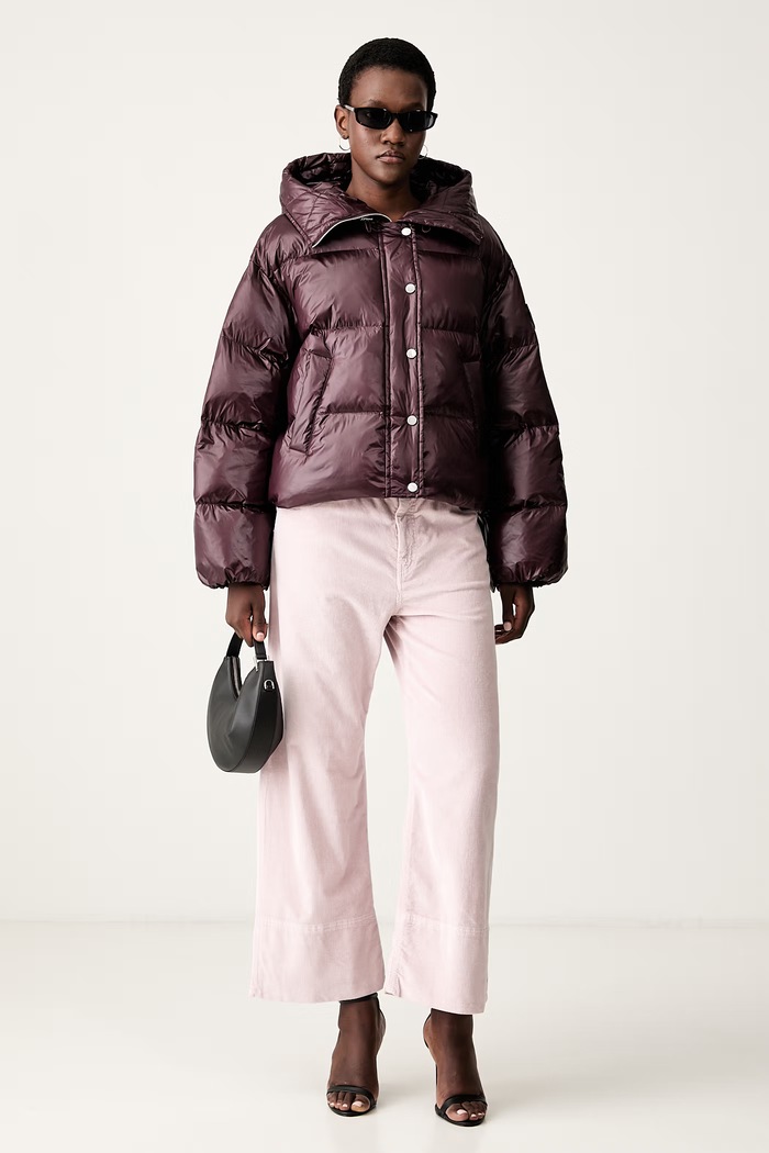 Pinko kurtka pikowana damska 105656.A3FI bordowy AW26
