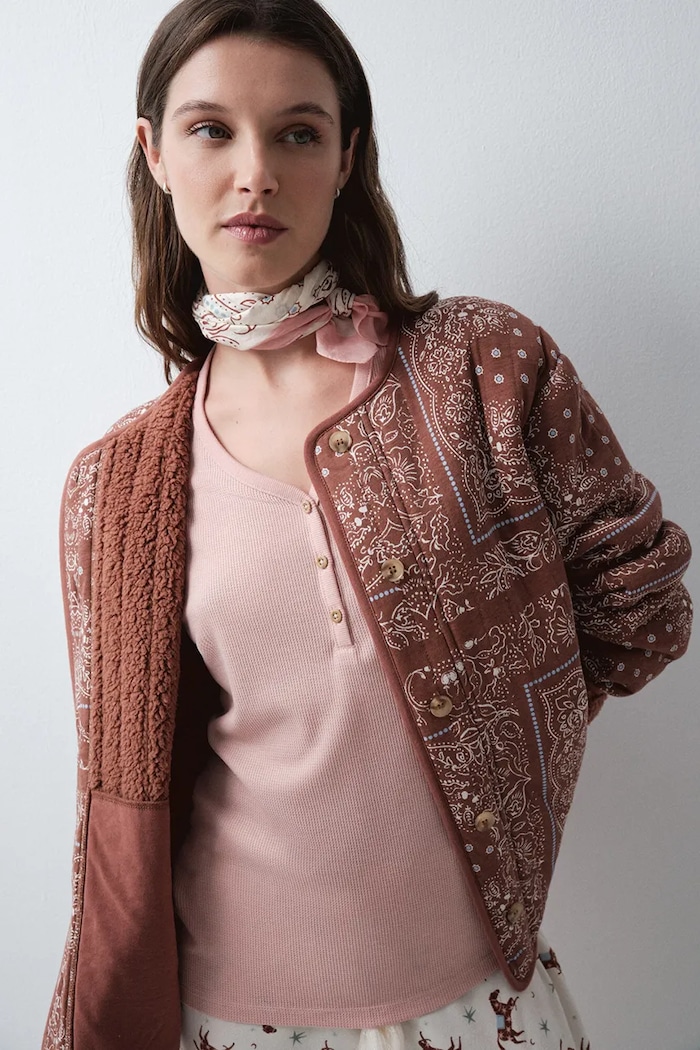 Μπουφάν γυναικείο με βαμβάκι women'secret 3144623 κόκκινο