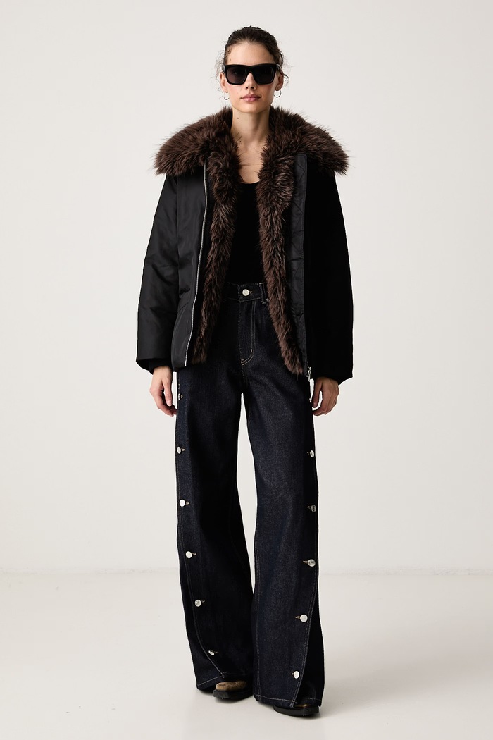Stand Studio Krótka kurtka damska Celeste 66763.8032 czarny AW26