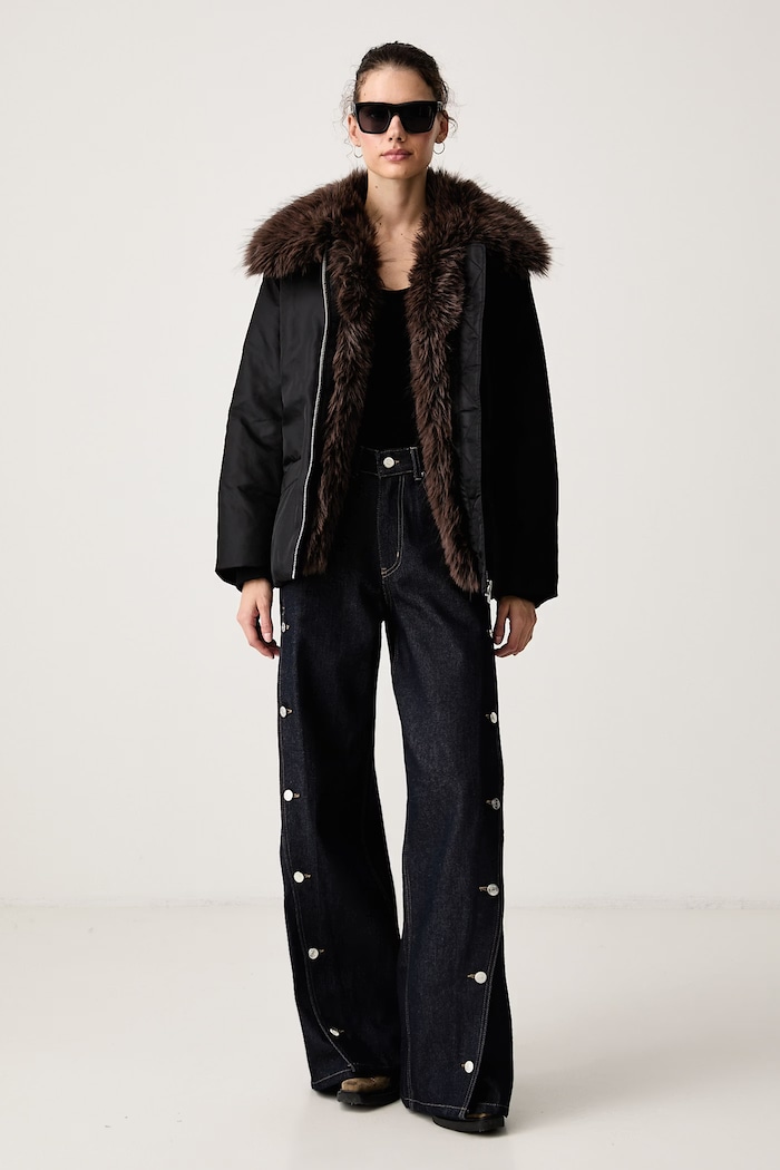 Stand Studio Krótka kurtka damska Celeste 66763.8032 czarny AW26