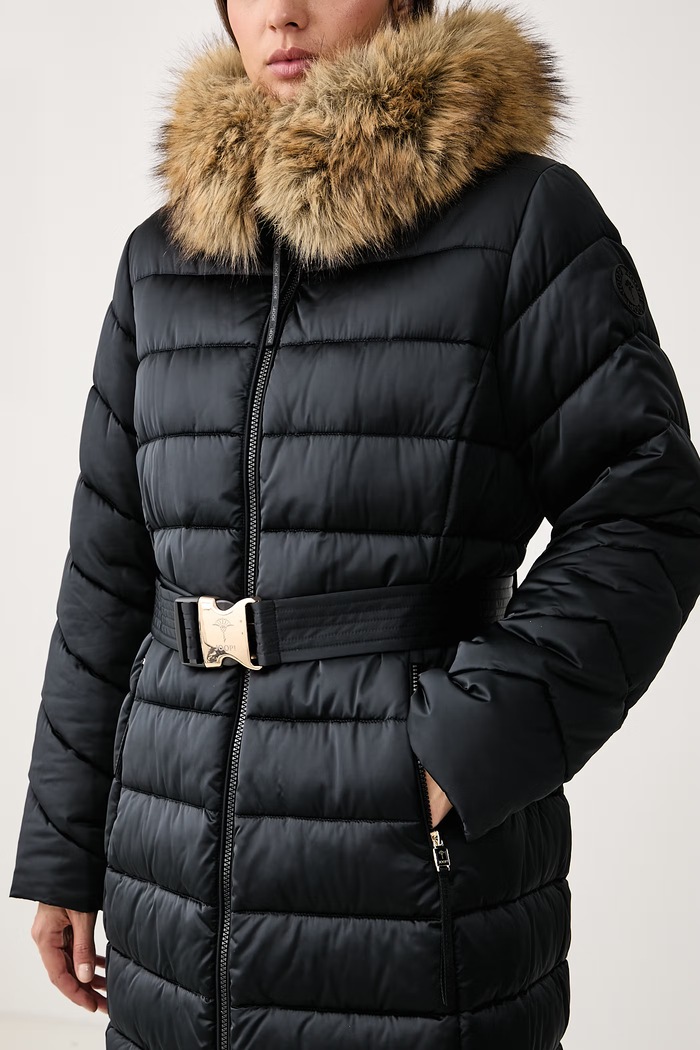 Długa kurtka damska Joop! 30103526 czarny