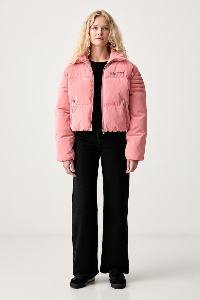 Karl Lagerfeld Jeans kurtka pikowana damska B3W15046 różowy AW26