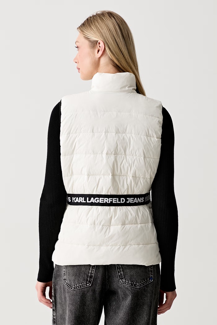 Oblečení Karl Lagerfeld Jeans vesta dámská B3W15043 béžová