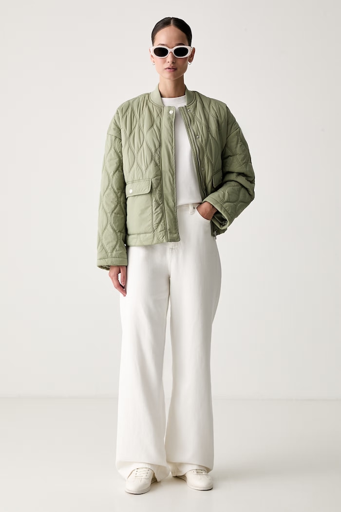 Karl Lagerfeld Jeans prehodna jakna ženska B3W15022 zelena AW26