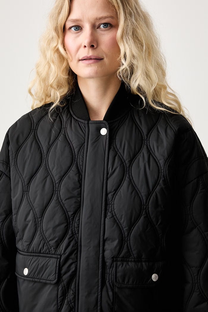 Karl Lagerfeld Jeans geacă de tranziție pentru femei negru B3W15022