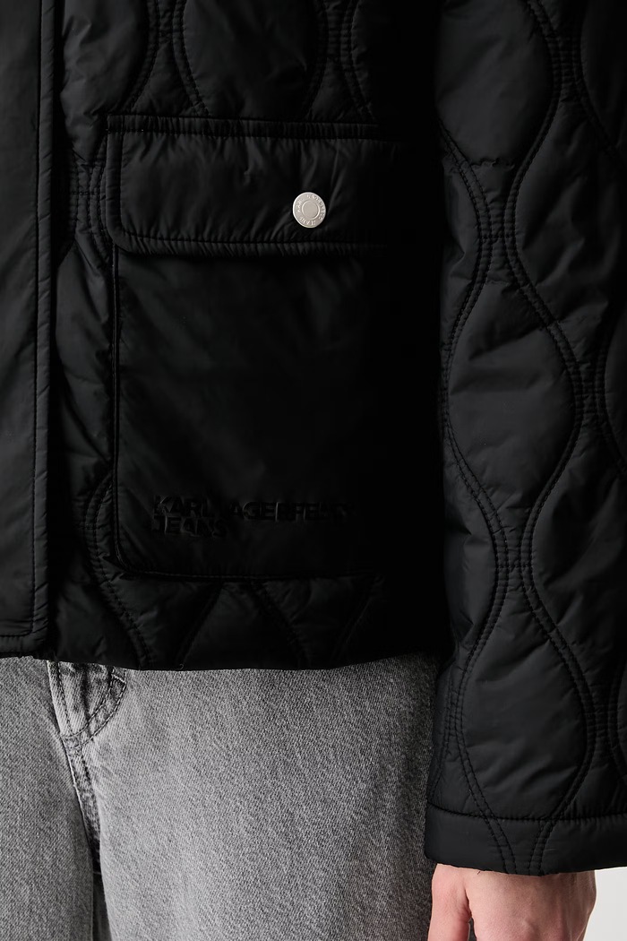 Karl Lagerfeld Jeans geacă de tranziție pentru femei B3W15022 negru