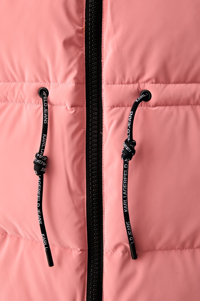 Karl Lagerfeld Jeans bezrękawnik z kapturem damski B3W15017 różowy