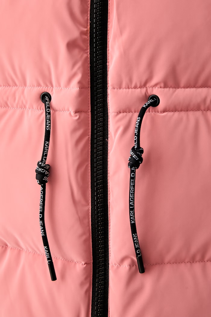 Karl Lagerfeld Jeans bezrękawnik z kapturem damski B3W15017 różowy
