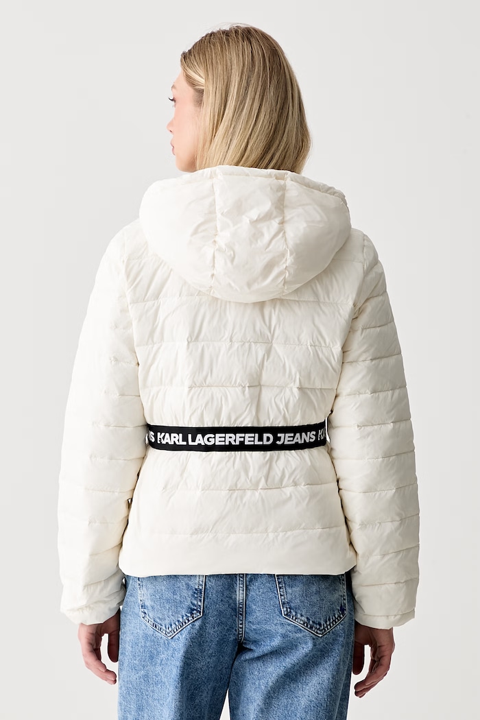 Oblečení Karl Lagerfeld Jeans krátká bunda dámská B3W15016 béžová