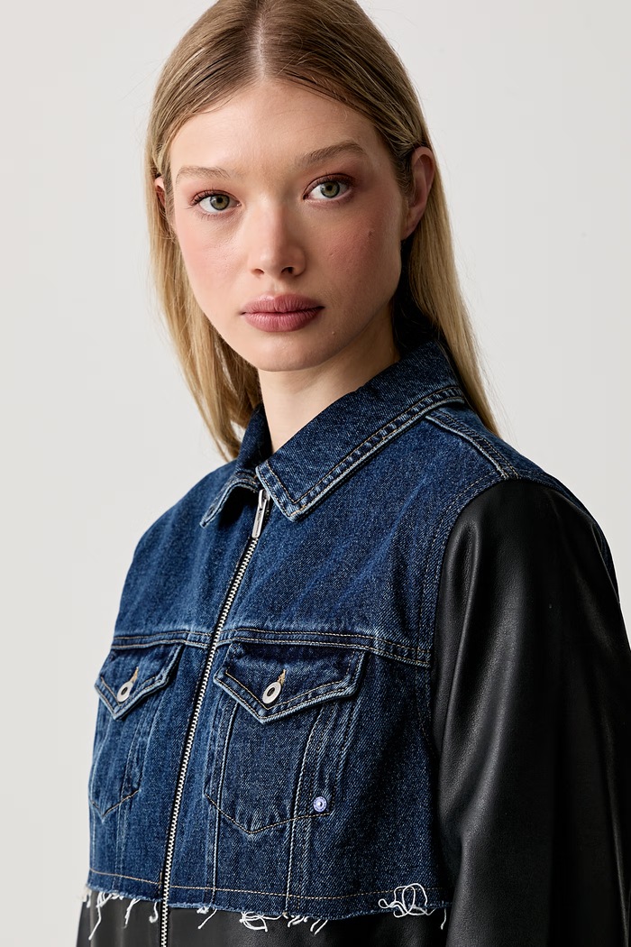 Karl Lagerfeld Jeans преходно яке дамско черен B3W14026
