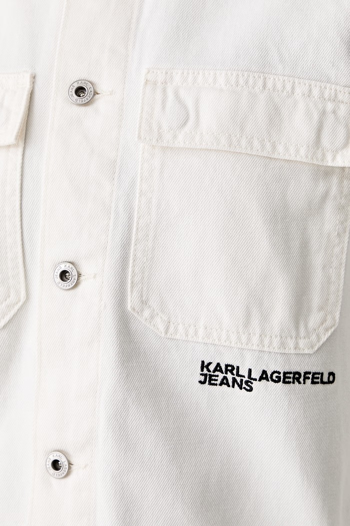 Karl Lagerfeld Jeans bunda dámská džínová B3W14021 béžová