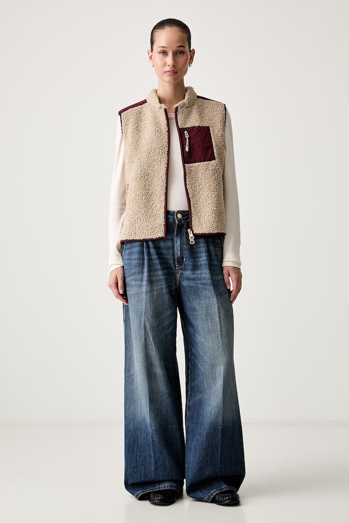 Mos Mosh prsluk za žene Rowe 179570 bordo AW26