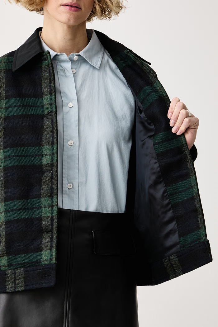 A.P.C. Krótka kurtka damska z wełną blouson anna WOATI.F32066