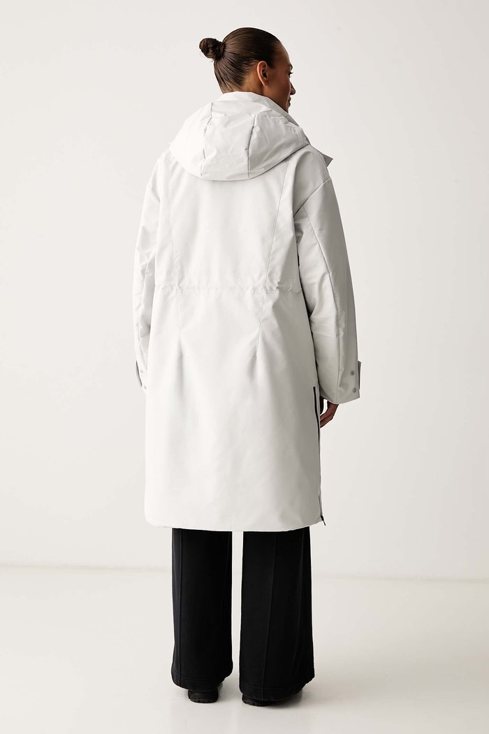 Odzież adidas by Stella McCartney Długa kurtka damska KG5770 szary