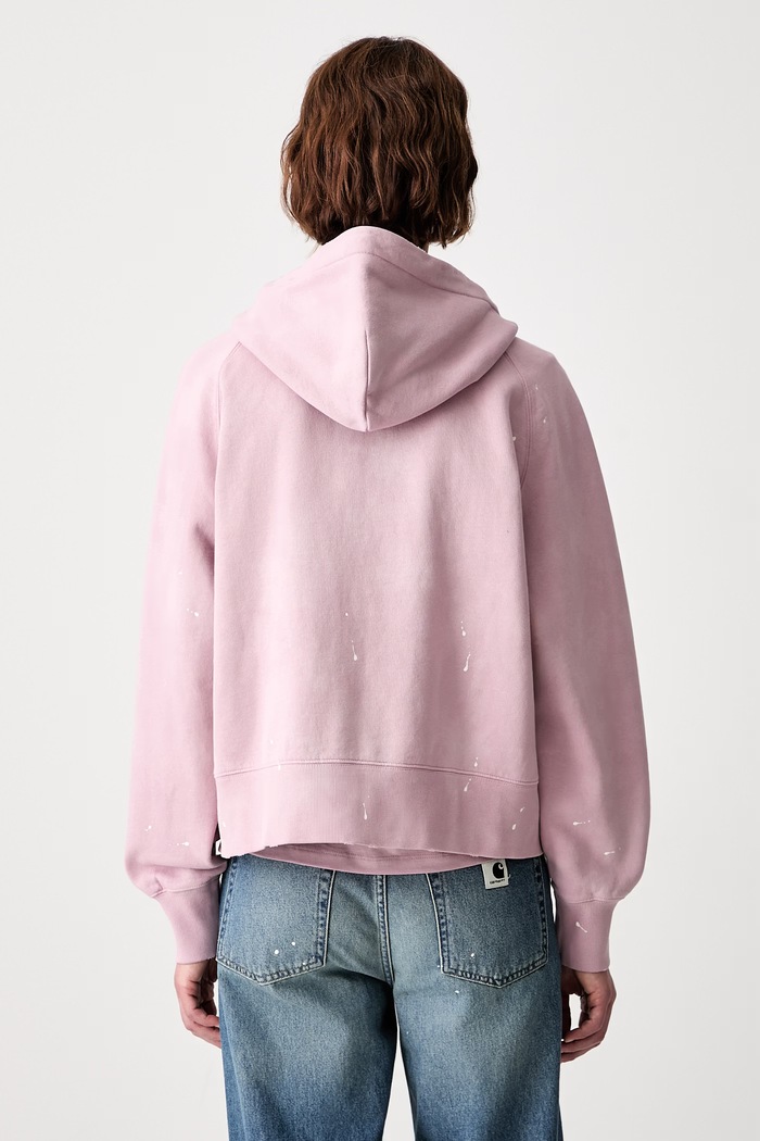 Odzież Carhartt WIP W Hooded Painter bluza rozpinana bawełniana damska I036842 różowy