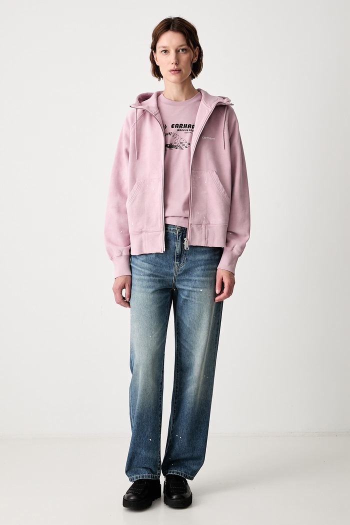 Carhartt WIP W Hooded Painter bluza rozpinana bawełniana damska I036842