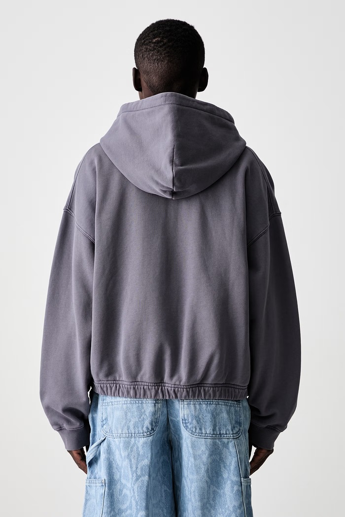 Odzież Carhartt WIP W Hooded Hoggard bluza rozpinana z kapturem bawełniana damska I036812 fioletowy