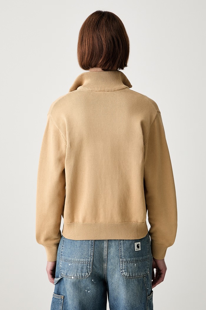 Odzież Carhartt WIP W Kori sweter rozpinany bawełniany damski I036859 beżowy