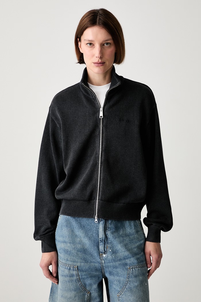 Carhartt WIP W Kori sweter rozpinany bawełniany damski czarny I036859