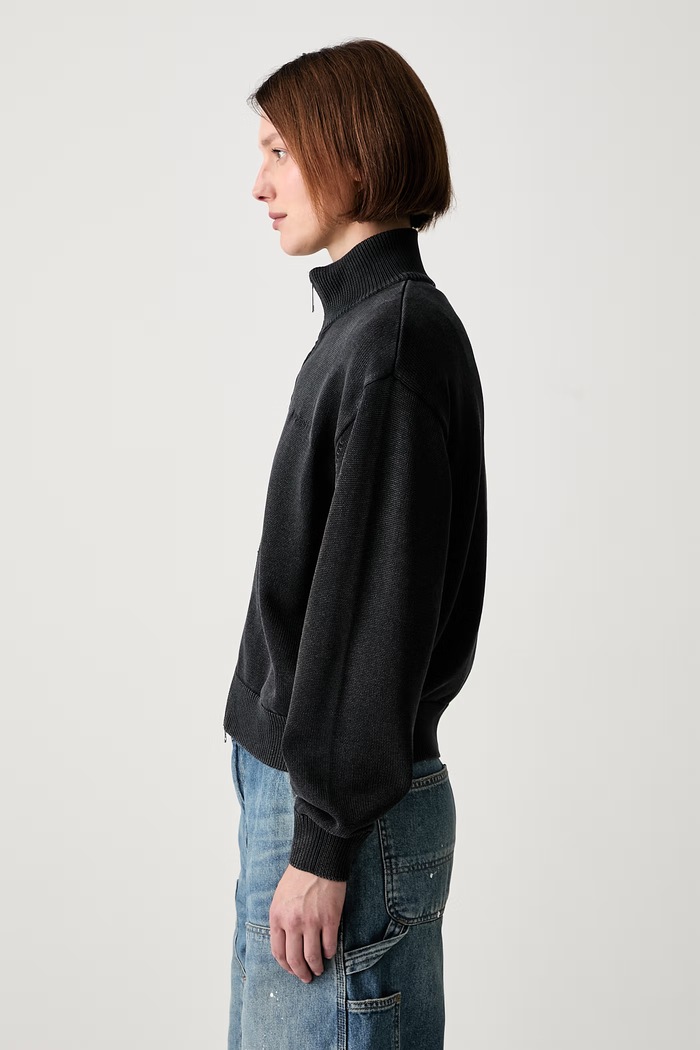 Carhartt WIP W Kori sweter rozpinany bawełniany damski I036859 czarny AW26