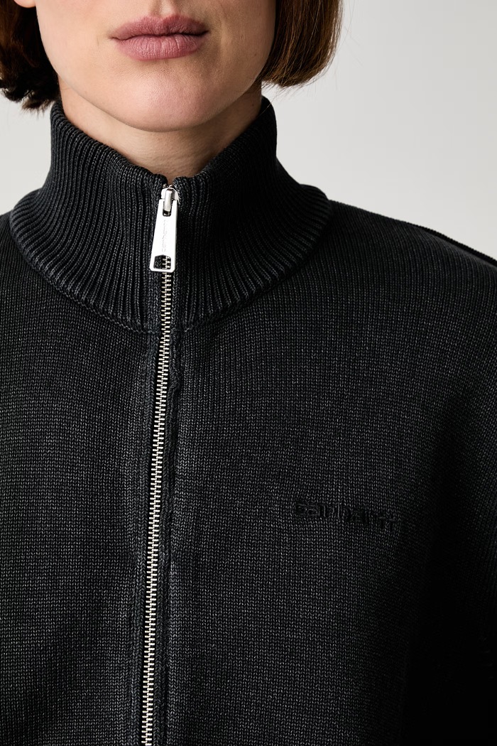 Carhartt WIP W Kori sweter rozpinany bawełniany damski I036859 czarny