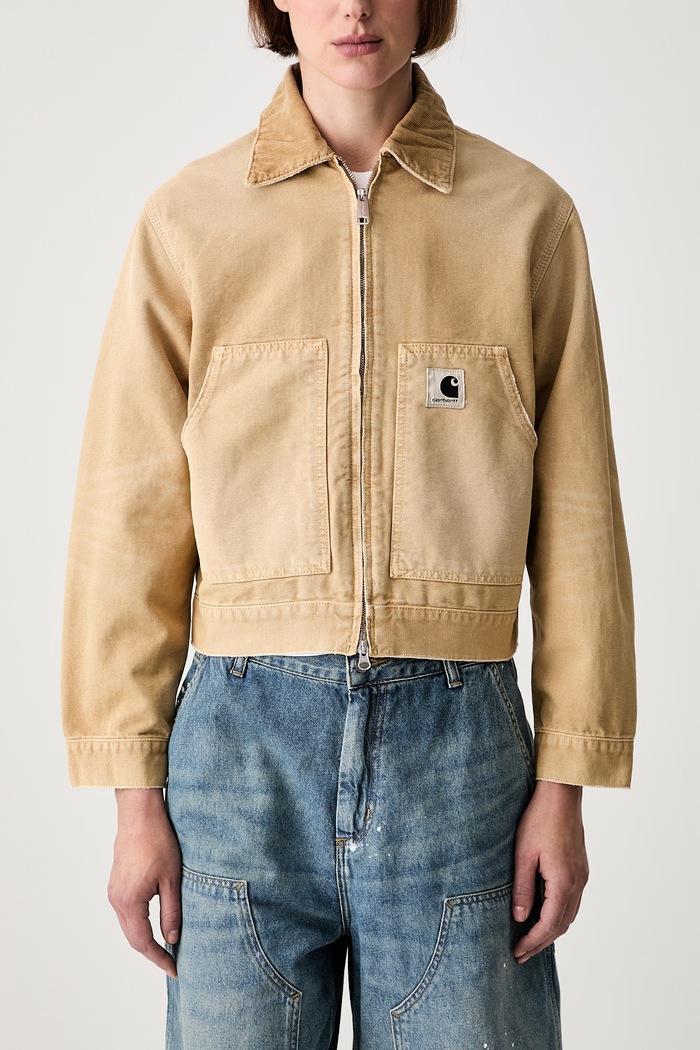 Carhartt WIP W OG Arcan kurtka jeansowa damska brązowy I036875