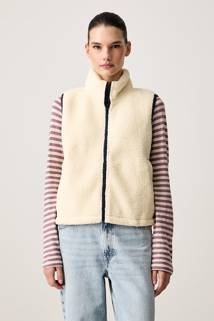 Levi's Елек дамски от полар MORRISON SHERPA жълт 0082P