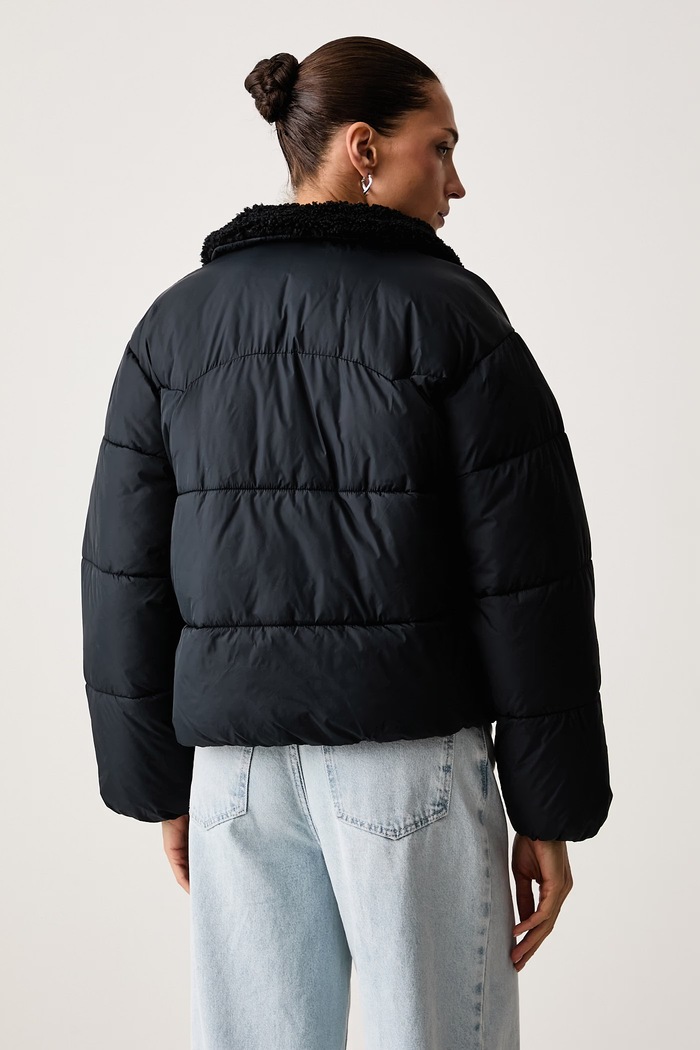 Odzież Levi's Kurtka pikowana damska PALMER PUFFER SHERPA 007UK granatowy